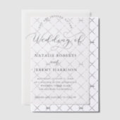 Invitations En Vélin Mariage Casual Script Moderne (Décalage (Invitation))