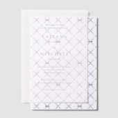 Invitations En Vélin Mariage classique élégant Enregistrer la date (Décalage (Invitation))