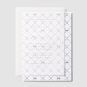 Invitations En Vélin Mariage classique élégant Marcia (Décalage (Invitation))