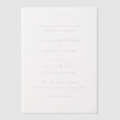 Invitations En Vélin Mariage classique Jillian Lilac (Recto)