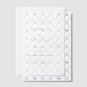 Invitations En Vélin Mariage classique moderne Enregistrer la date (Décalage (Invitation))