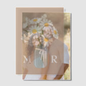 Invitations En Vélin Mariage Daisées Mason Jar Monogramme Initiales Bei (Décalage (Couple))