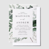 Invitations En Vélin Mariage de cadre verdoyant (Compenser)