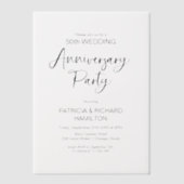 Invitations En Vélin Mariage de calligraphie chic (Recto)