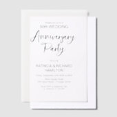 Invitations En Vélin Mariage de calligraphie chic (Compenser)