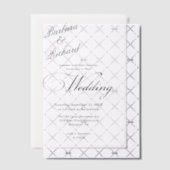 Invitations En Vélin Mariage de couverture simple moderne et élégant (Décalage (Invitation))