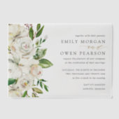 Invitations En Vélin Mariage de fleurs dorées (Recto)