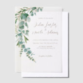 Invitations En Vélin Mariage de germe de feuilles d'automne de l'Eucaly (Compenser)