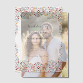 Invitations En Vélin Mariage de Motif de mandala géométrique classique (Décalage (Couple))