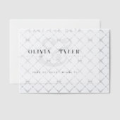 Invitations En Vélin Mariage de typographie moderne enregistrer la supe (Décalage (Invitation))