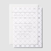Invitations En Vélin Mariage élégant (Décalage (Invitation))