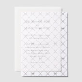 Invitations En Vélin Mariage élégant classique Lily (Décalage (Invitation))