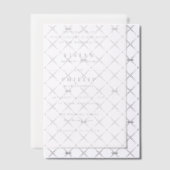 Invitations En Vélin Mariage Élégant Simple (Décalage (Invitation))