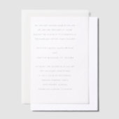 Invitations En Vélin Mariage Élégant Simple (Compenser)