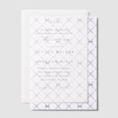 Invitations En Vélin Mariage Élégant Simple Calligraphie (Décalage (Invitation))