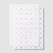 Invitations En Vélin Mariage Élégant Simple Classique (Décalage (Invitation))
