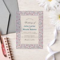Mariage géométrique en treillis marocain