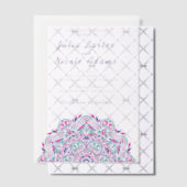 Invitations En Vélin Mariage Mandala de coordonnées de l'arche de bijou (Décalage (Invitation))