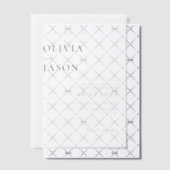 Invitations En Vélin Mariage minimaliste moderne (Décalage (Invitation))