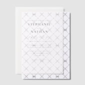 Invitations En Vélin Mariage minimaliste moderne (Décalage (Invitation))