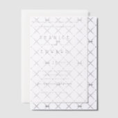 Invitations En Vélin Mariage Minimaliste Moderne (Décalage (Invitation))