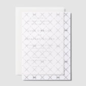 Invitations En Vélin Mariage Moderne Classique (Décalage (Invitation))