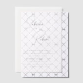 Invitations En Vélin Mariage Moderne et Épuré (Décalage (Invitation))