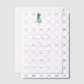 Invitations En Vélin Mariage Moderne sous un Pin Rustique (Décalage (Invitation))