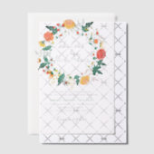 Invitations En Vélin Mariage Pastel Orange Yellow Spring Dahlia Fleurs (Décalage (Invitation))