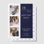 Invitations En Vélin Mariage Simple Enregistrer La Photo Date (Décalage (Invitation))