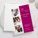 Invitations En Vélin Mariage Simple Enregistrer La Photo Date<br><div class="desc">Simple Wedding Save The Date Photo Vellum Invitations présente trois de vos photos préférées avec le texte "Save the date" dans une élégante typographie de script moderne. Simple,  moderne et élégant pour la célébration de votre mariage. Conçu par ©2024 Evco Studio www.zazzle.com/store/evcostudioo</div>