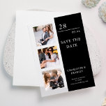 Invitations En Vélin Mariage Simple Enregistrer La Photo Date<br><div class="desc">Simple Wedding Save The Date Photo Vellum Invitations présente trois de vos photos préférées avec le texte "Save the date" dans une élégante typographie de script moderne. Simple,  moderne et élégant pour la célébration de votre mariage. Conçu par ©2024 Evco Studio www.zazzle.com/store/evcostudioo</div>