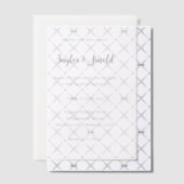 Invitations En Vélin Mariage Simple Moderne (Décalage (Invitation))