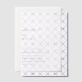 Invitations En Vélin Mariage Simple Moderne (Décalage (Invitation))