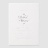 Invitations En Vélin Mariage Simple Moderne Fantaisie Écriture Cérémoni (Recto)