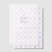 Invitations En Vélin Mariage Simple Moderne Fantaisie Écriture Cérémoni (Décalage (Invitation))