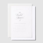 Invitations En Vélin Mariage Simple Moderne Fantaisie Écriture Cérémoni (Compenser)