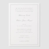 Invitations En Vélin Mariage traditionnel de Rhianna (Recto)