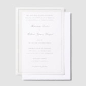 Invitations En Vélin Mariage traditionnel de Rhianna (Compenser)