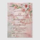 Invitations En Vélin Mariage vintage (Recto)