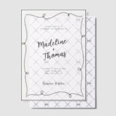 Invitations En Vélin Mariage Whimsical de script mignon tiré à la main (Décalage (Invitation))