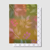 Invitations En Vélin Marron Floral (Décalage (Invitation))