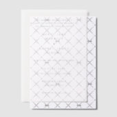 Invitations En Vélin Meryl Elegant Mariage moderne (Décalage (Invitation))