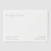 Invitations En Vélin Modern Elegant Photo Wedding (Recto)