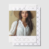 Invitations En Vélin Modern Photo Graduation (Décalage (Invitation))