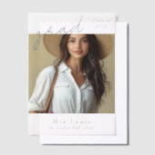 Invitations En Vélin Modern Photo Graduation (Compenser)