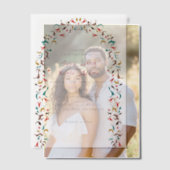 Invitations En Vélin Moderne Élégant Mariage de couronne florale romant (Décalage (Couple))