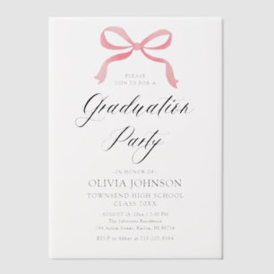 Invitations En Vélin Moderne Elégant tendance Stylish Bow