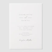 Invitations En Vélin Moderne, Minimal, Typographie, Mariage, (Recto)