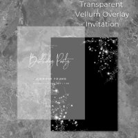 Moderne minimaliste Anniversaire transparent
